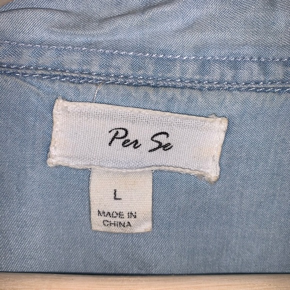 Oversized “light denim” blouse (L) - Picture 4 of 4